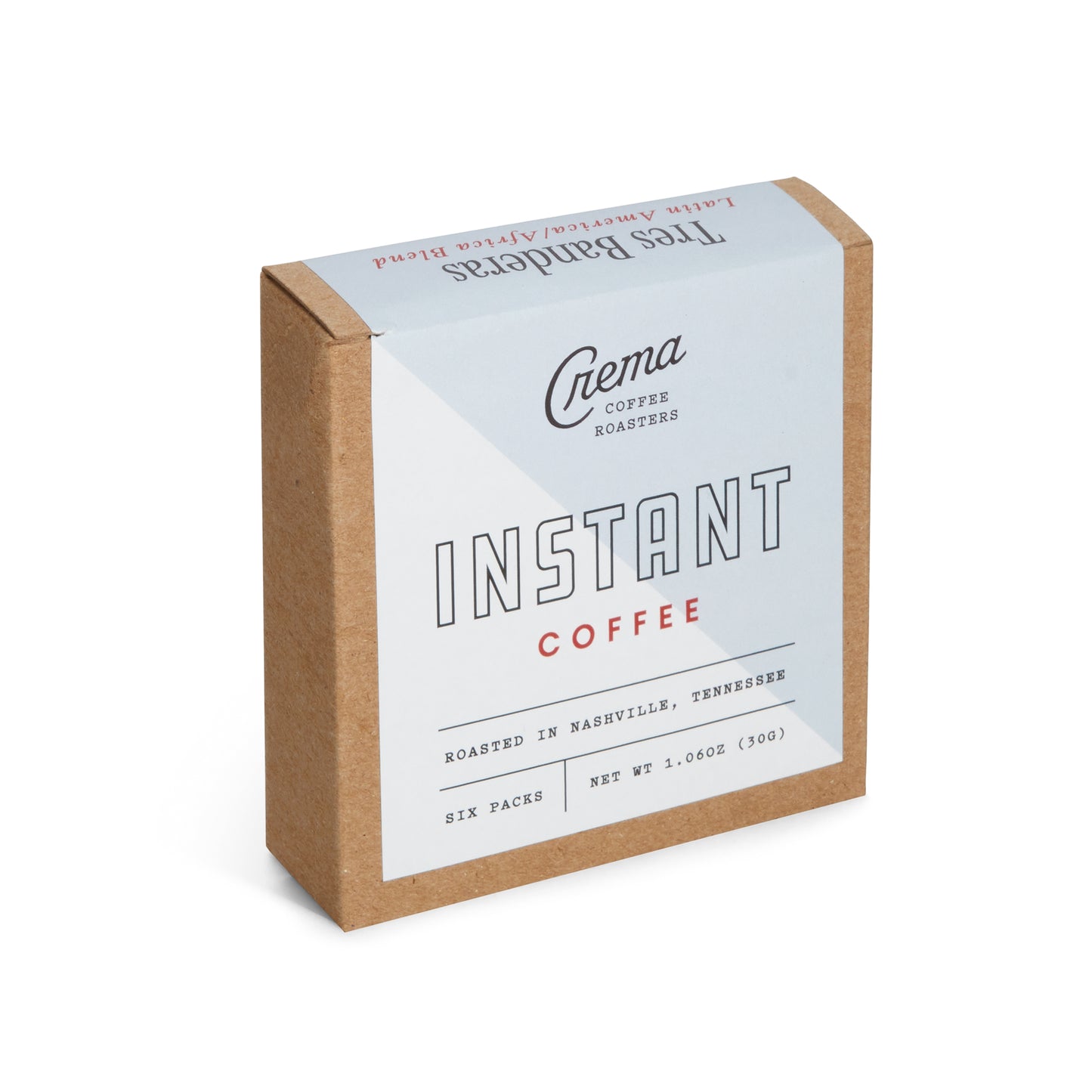 box of tres banderas instant coffee